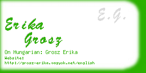 erika grosz business card